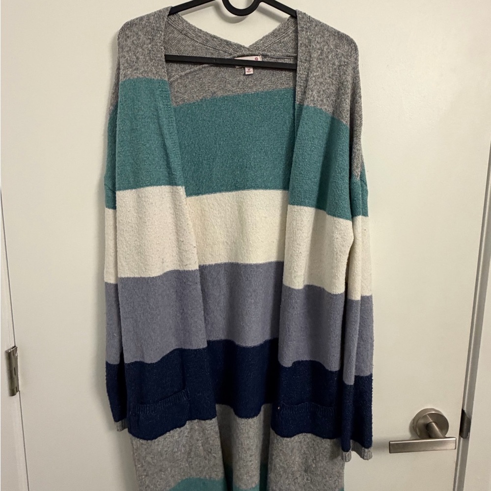 SO Women's Multicolor Striped Cardigan